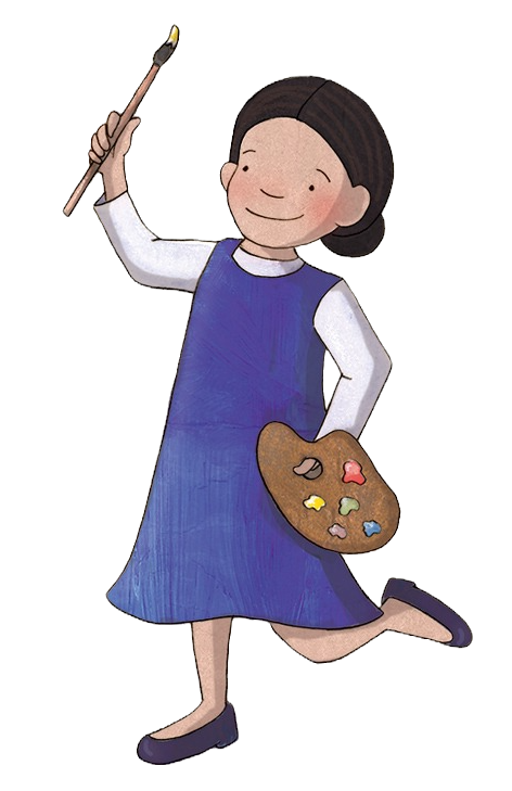 girl painting - AQP