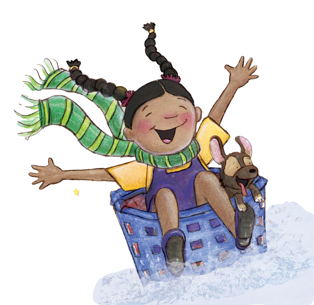 girl-sledding-in-basket girl-sledding-in-basket